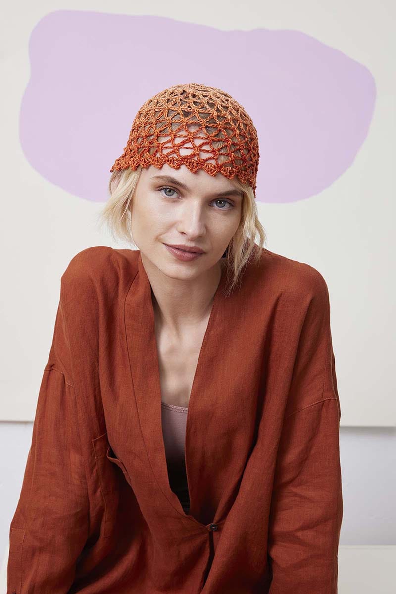 Lang Yarns Knitting Pattern Ulma Crochet Hat Pattern Bundle in Linello by LANGYARNS | Fatto a Mano 288-013