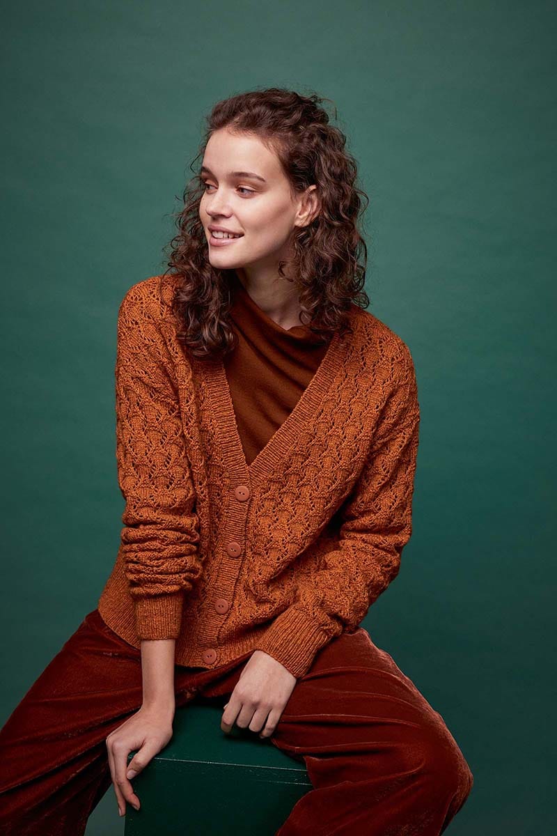 Lang Yarns Knitting Pattern UMBRIA Jacket Pattern Bundle in Nomad by LANGYARNS | Fatto a Mano 286-004