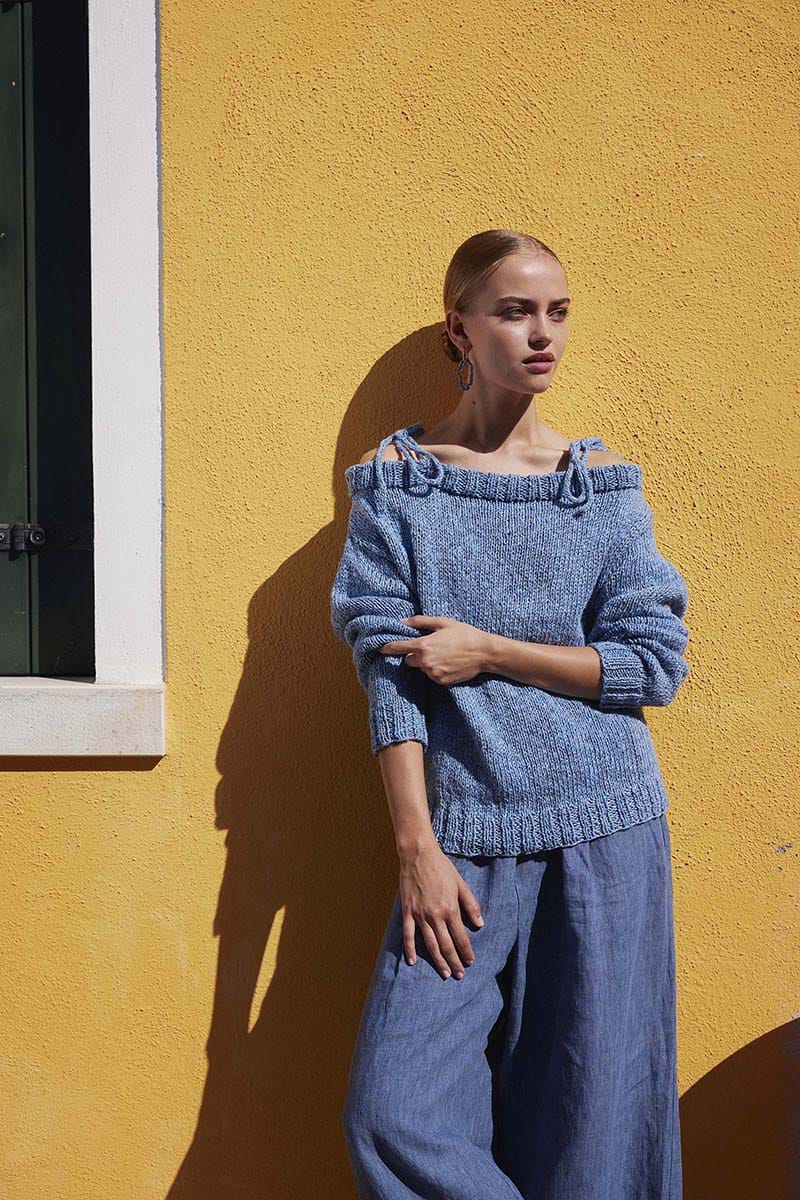 Lang Yarns Knitting Pattern UNHURRIED MIND Sweater Pattern Bundle in Pride by LANGYARNS | WOOLADDICTS #16-001