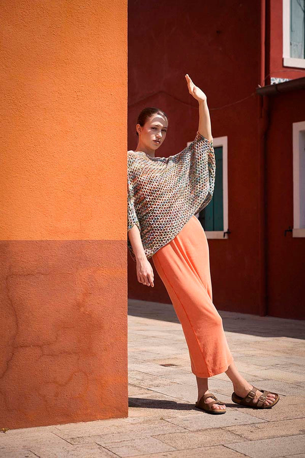 VASILIA Sweater Pattern Kit in LISBOA by LANGYARNS | Punto 91-003