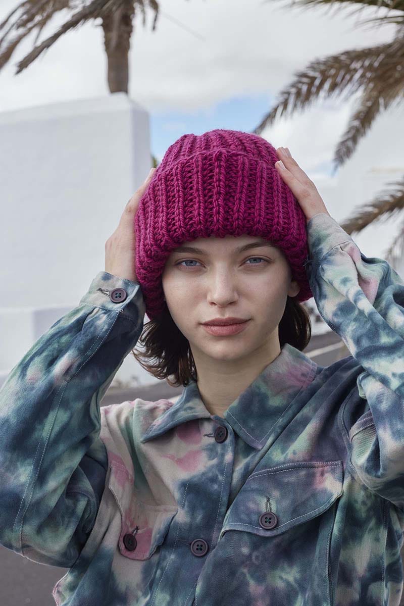 Lang Yarns Knitting Pattern VELVETEEN Hat Pattern Bundle in Glory by LANGYARNS | WOOLADDICTS #13-031