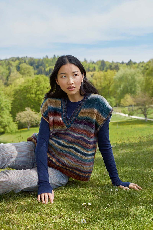 VEST Pattern Kit in CLOUD by LANGYARNS | Punto 45-001