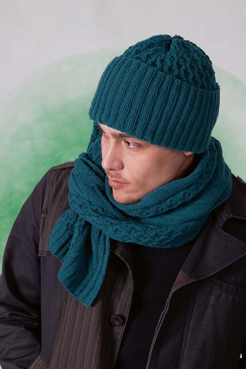 Lang Yarns Knitting Pattern VINCENT Hat Pattern Bundle in Cashmere Premium by LANGYARNS | Fatto a Mano 282-049