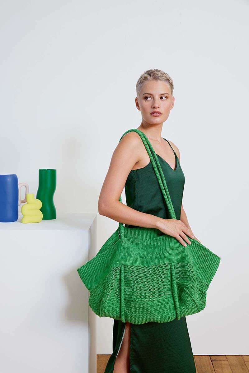 Lang Yarns Knitting Pattern VIVI Bag Pattern Bundle in Crealino by LANGYARNS | Fatto a Mano 284-046