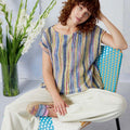 Lang Yarns Knitting Pattern WANJA Top Pattern Bundle in Fiesta by LANGYARNS | Fatto a Mano 284-013