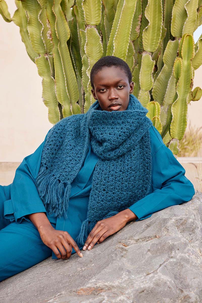 Lang Yarns Knitting Pattern WAVE-BORN Crochet Scarf Pattern Bundle in Promise by LANGYARNS | WOOLADDICTS #15-020