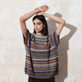 Lang Yarns Knitting Pattern WITHNEY Top Down Sweater Pattern Bundle in Magnolia by LANGYARNS | Punto 74-002