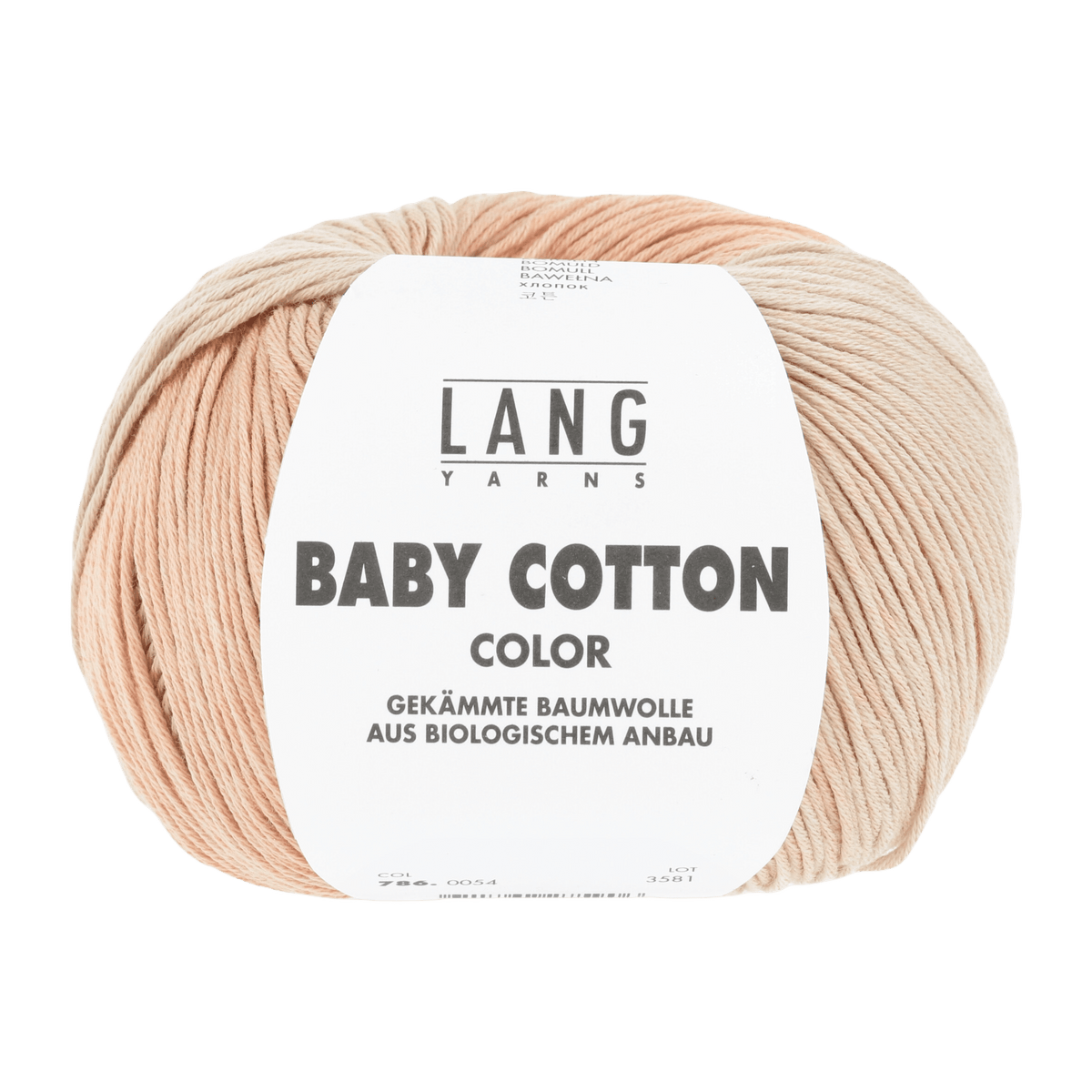 Lang Yarns Knitting Pattern Wrap-over sweater Pattern Bundle in BABY COTTON COLOR by LANGYARNS | Punto 36-006