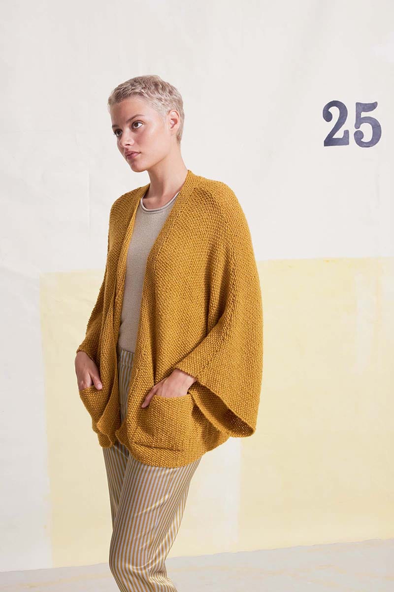 Lang Yarns Knitting Pattern YEMINA Cardigan Pattern Bundle in Regina by LANGYARNS | Fatto a Mano 284-051