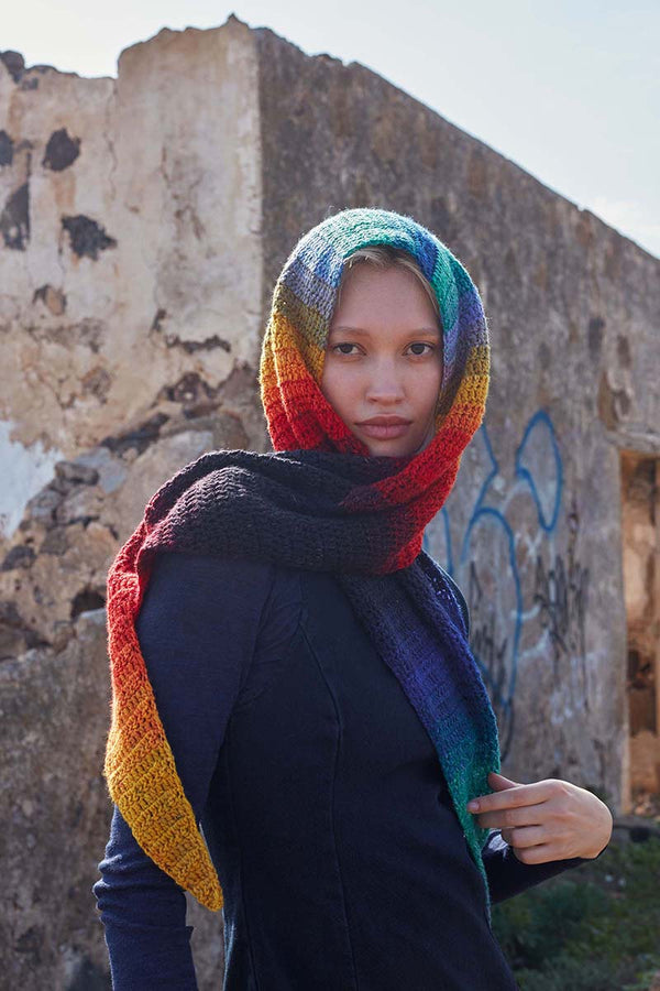 YOUR-MOVE Crochet Triangular Shawl Pattern Kit in MOVE 6PLY by LANGYARNS | Punto 79-013
