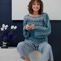 Lang Yarns Knitting Pattern Yumi Crochet Sweater Pattern Bundle in Linello by LANGYARNS | Fatto a Mano 288-029