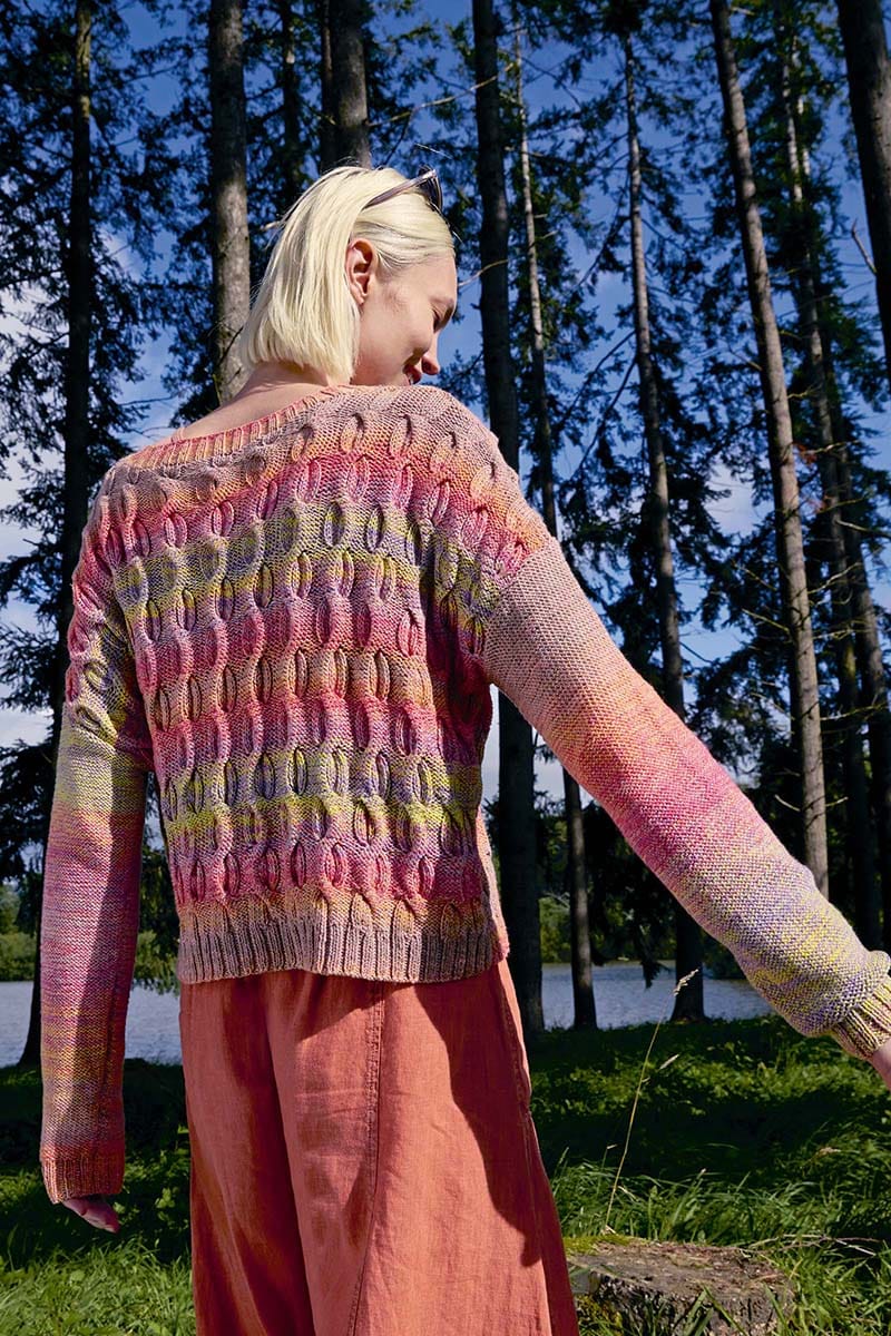 Lang Yarns Knitting Pattern ZINZI Sweater Pattern Bundle in Illusion by LANGYARNS | Punto 81-002