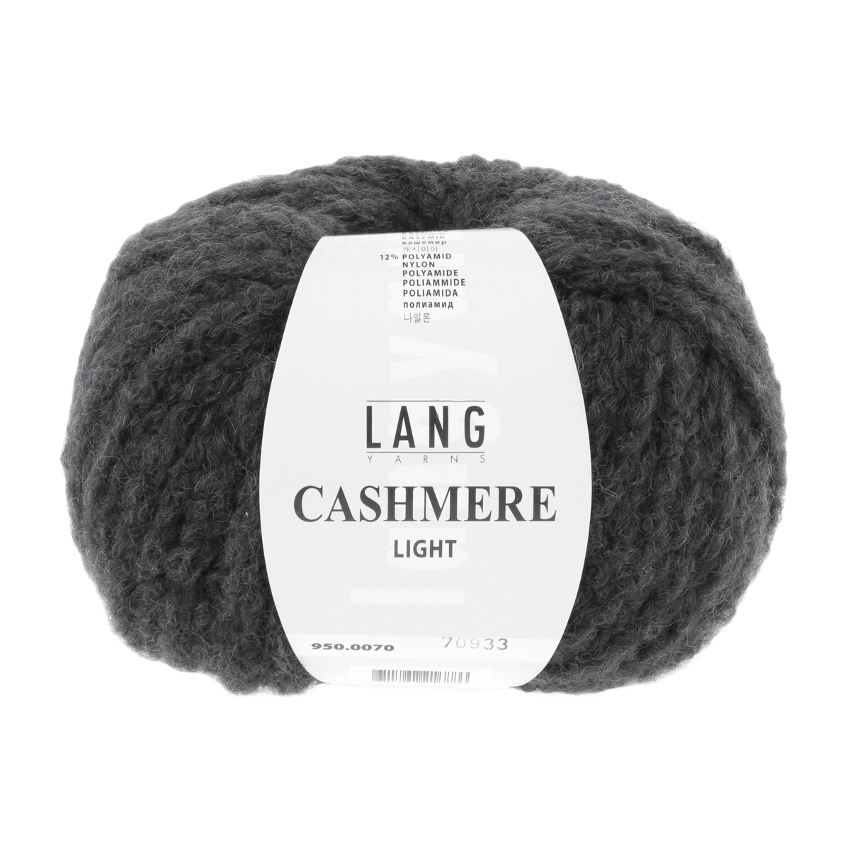 Lang Yarns Luxury Yarns Anthracite LANGYARNS | Cashmere Light | Worsted | 950