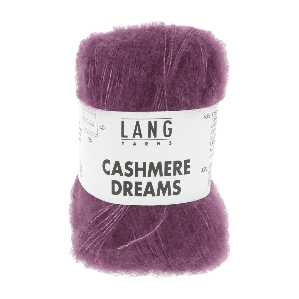 Lang Yarns Luxury Yarns Aubergine LANGYARNS | Cashmere Dreams | Sport | 1085