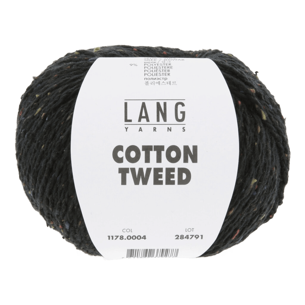 Lang Yarns Luxury Yarns Black LANG YARNS | Cotton Tweed | Aran / Worsted | 1178