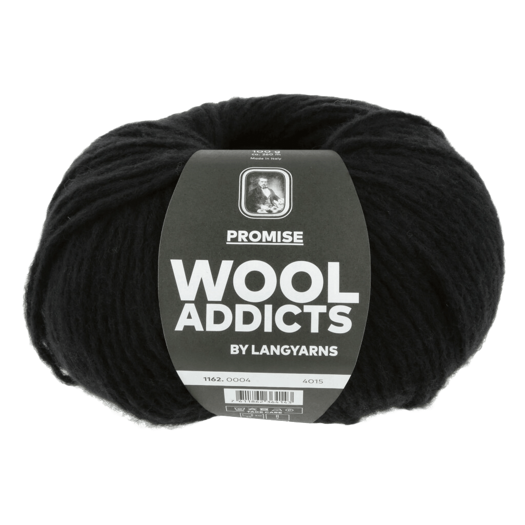 Lang Yarns Luxury Yarns Black LANGYARNS | WOOLADDICTS | Promise | Chunky | 1162