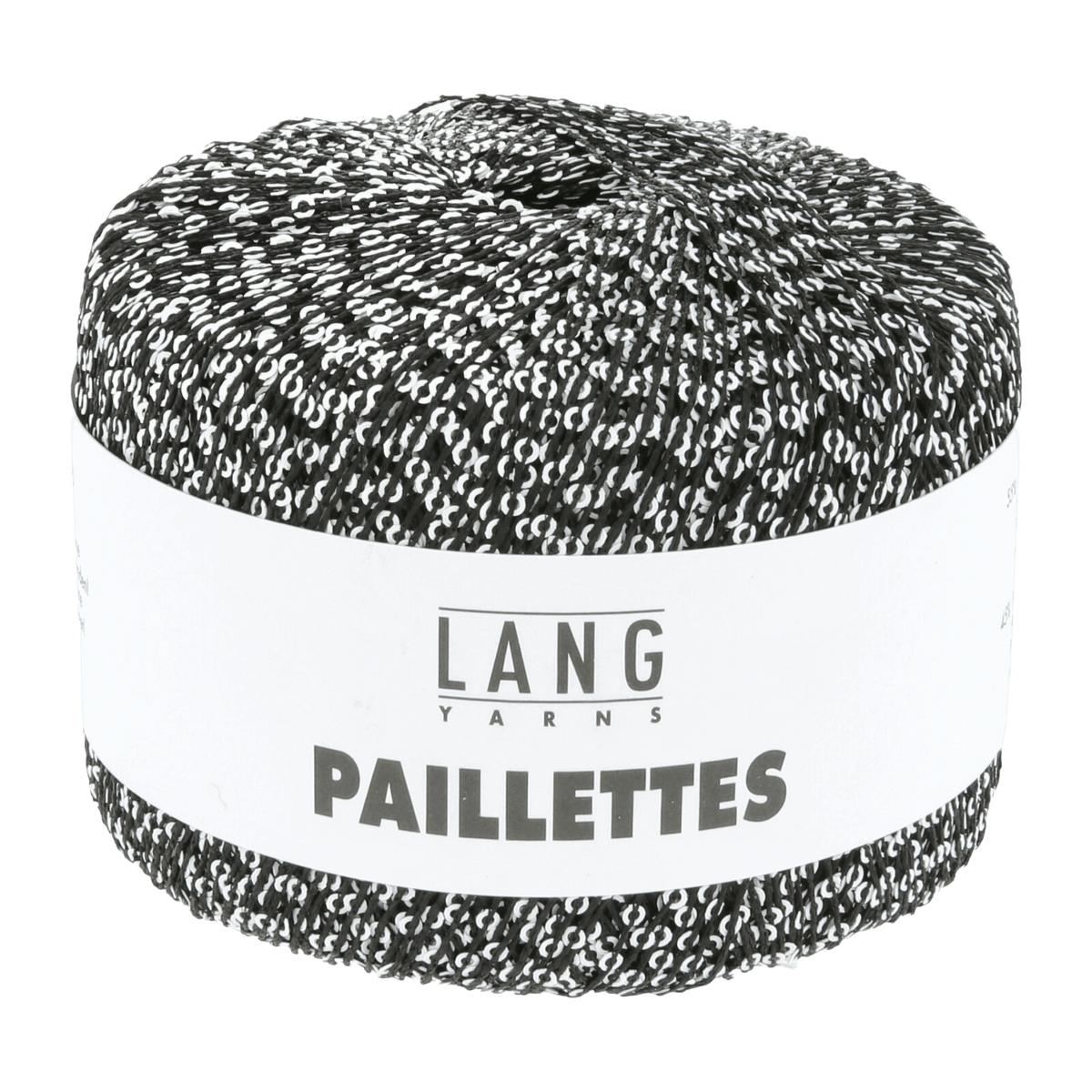 Lang Yarns Luxury Yarns Black / White LANGYARNS | Paillettes Sequins | Thread | 39
