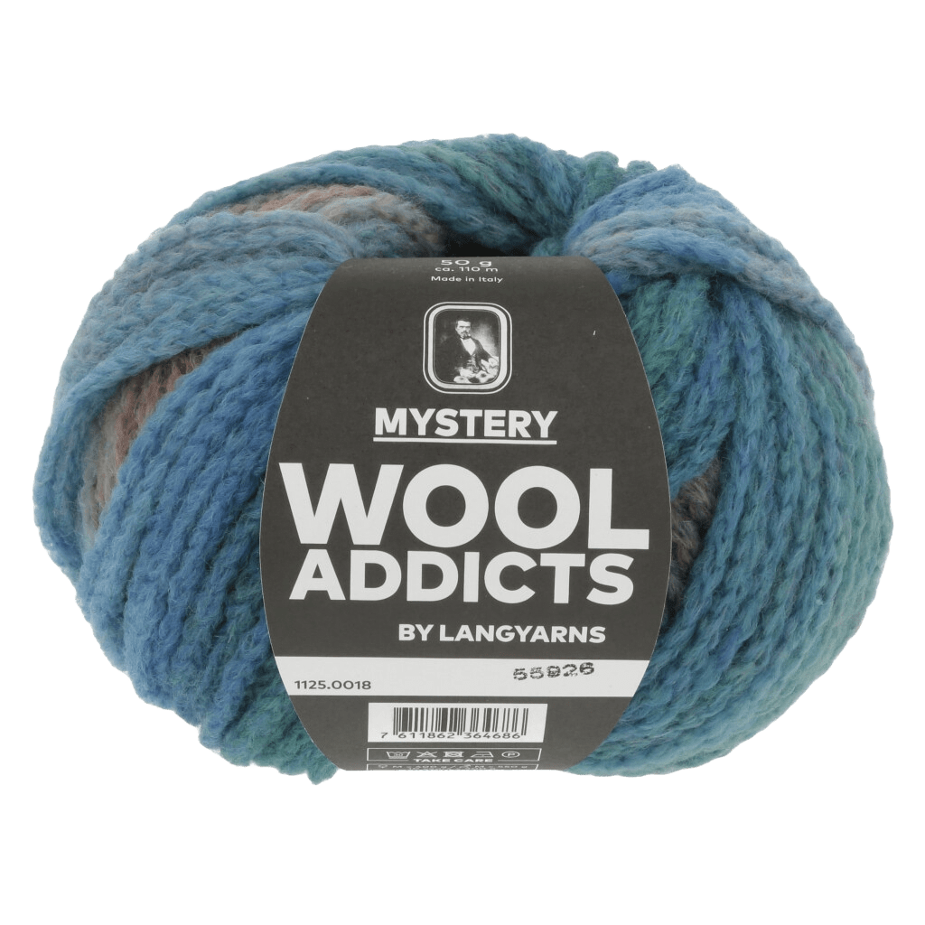 Lang Yarns Luxury Yarns Blue / Petrol / Brown LANGYARNS | WOOLADDICTS | Mystery | Chunky | 1125