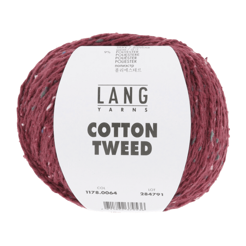 Lang Yarns Luxury Yarns Bordeaux LANG YARNS | Cotton Tweed | Aran / Worsted | 1178