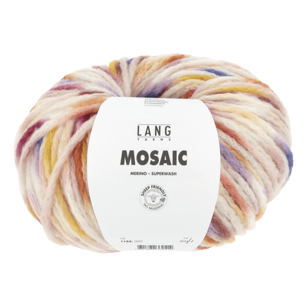 Lang Yarns Luxury Yarns Bordeaux / Lilac / Pink / Yellow LANGYARNS | Mosaic | Super Chunky | 1165
