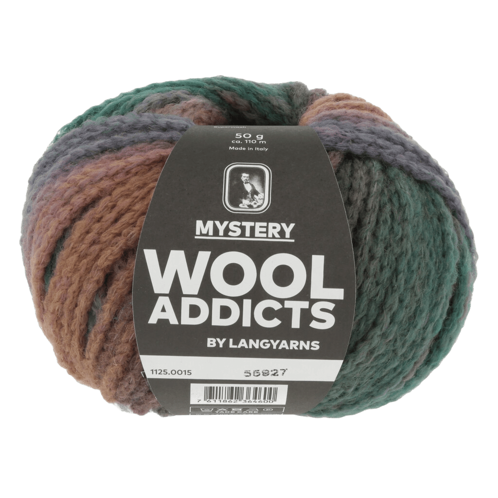 Lang Yarns Luxury Yarns Brown / Green / Violet LANGYARNS | WOOLADDICTS | Mystery | Chunky | 1125