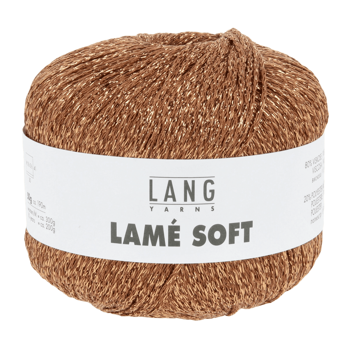 Lang Yarns Luxury Yarns Cinnamon LANGYARNS | Lamé Soft | Sock / Baby | 56