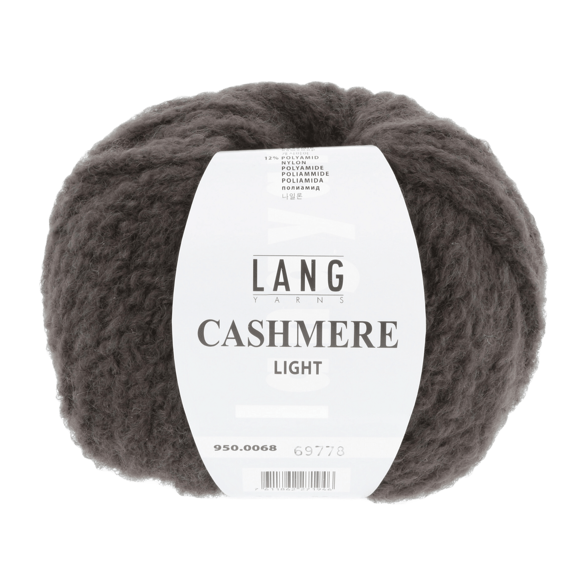 Lang Yarns Luxury Yarns Dark Brown LANGYARNS | Cashmere Light | Worsted | 950
