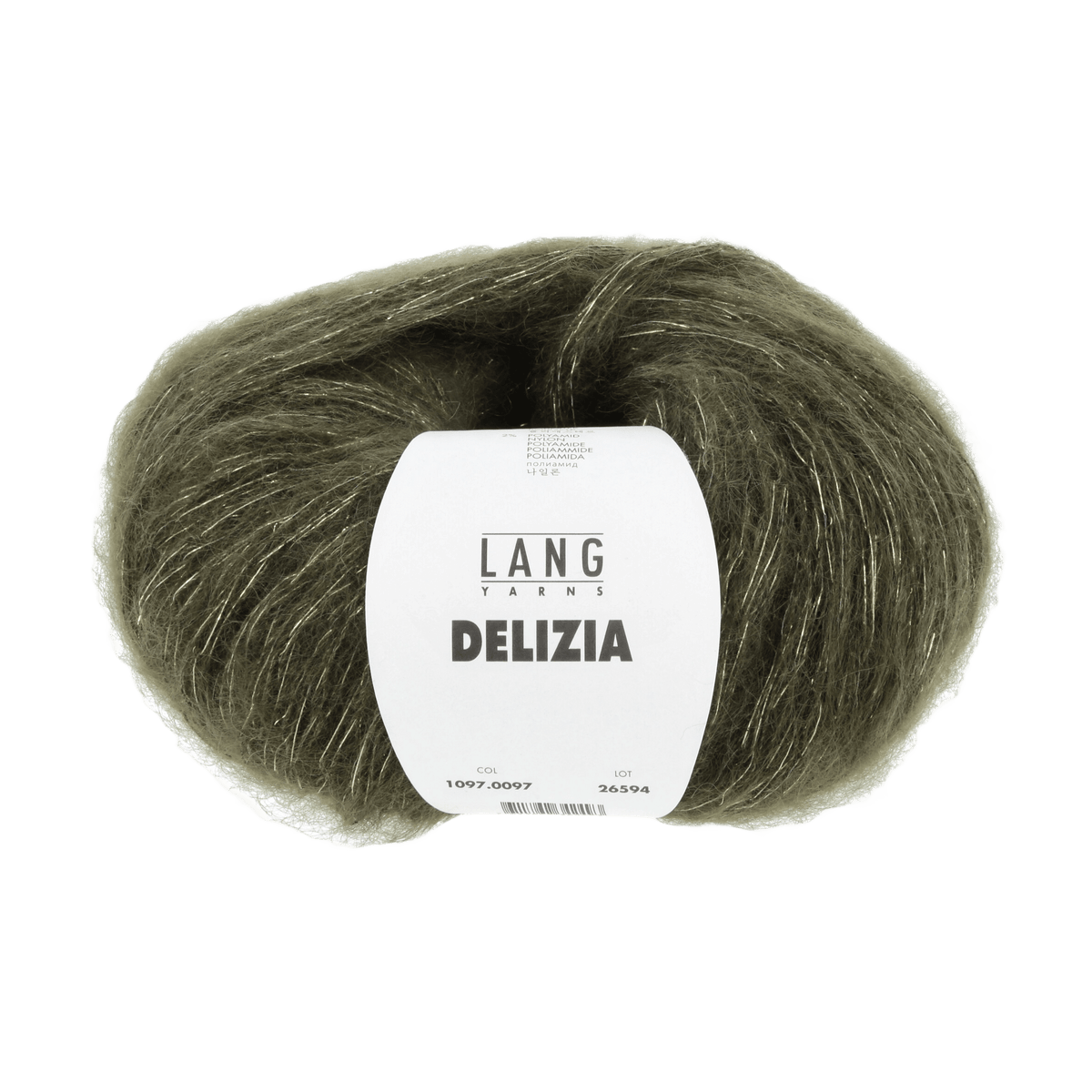 Lang Yarns Luxury Yarns Dark Olive LANGYARNS | Delizia | Super Chunky | 1097