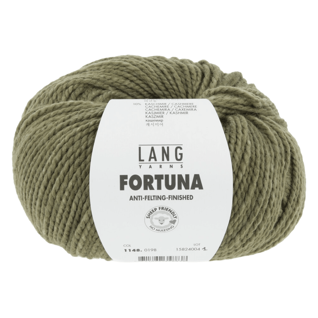 Lang Yarns Luxury Yarns Dark Olive LANGYARNS | Fortuna | Worsted / Aran | 1148