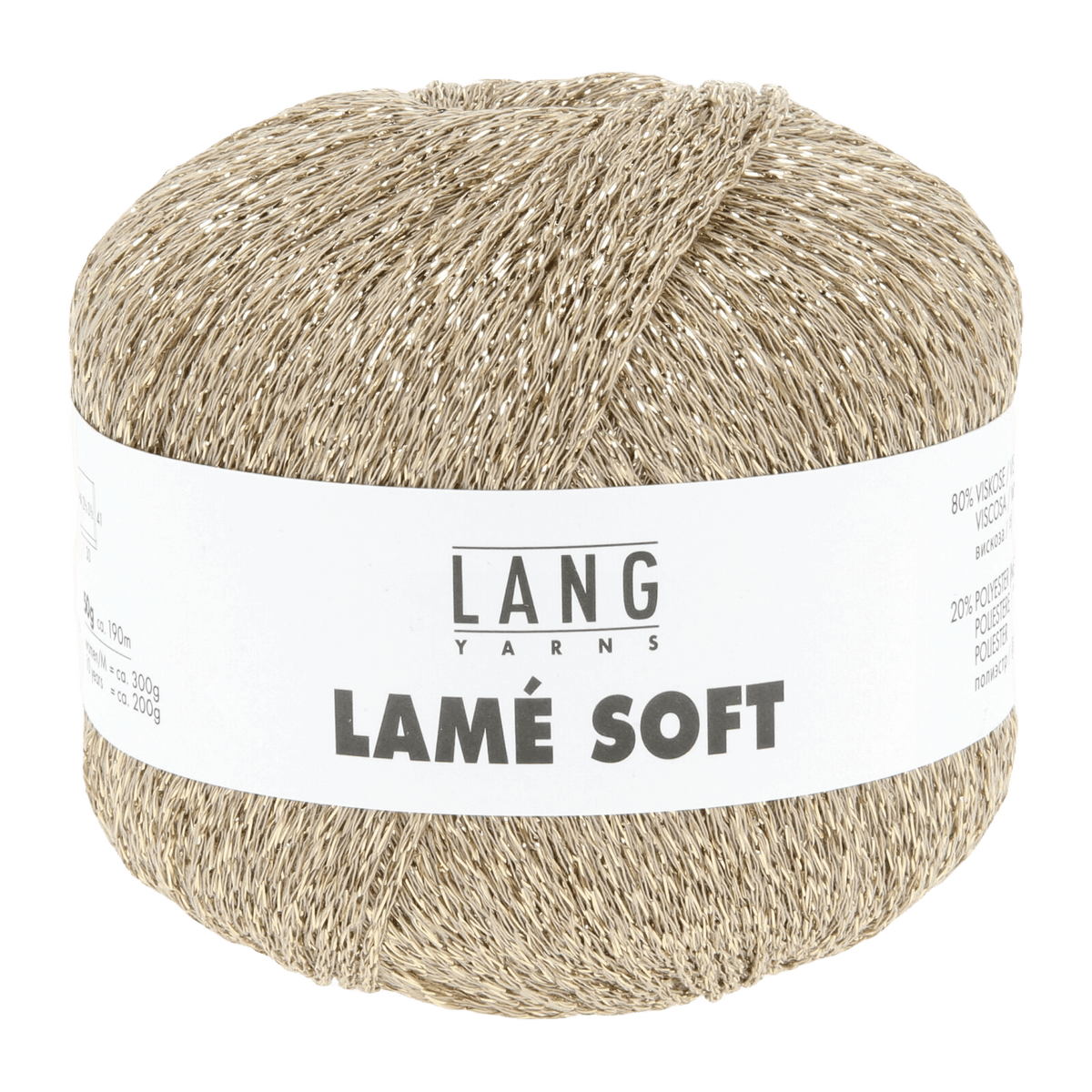Lang Yarns Luxury Yarns Gold LANGYARNS | Lamé Soft | Sock / Baby | 56