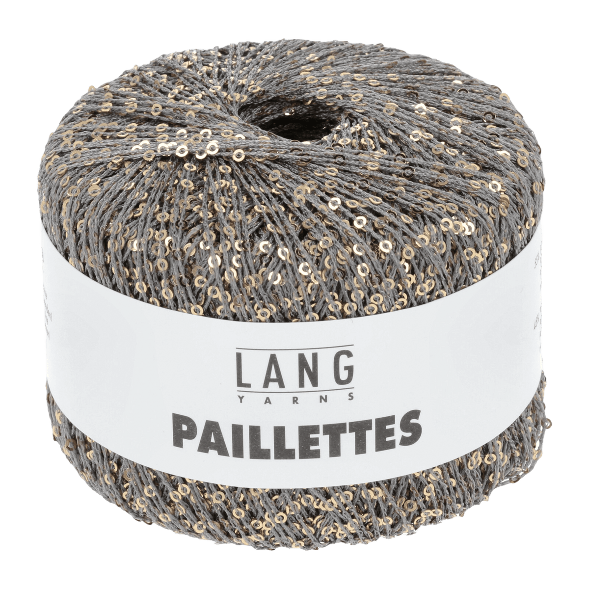 Lang Yarns Luxury Yarns Grey / Gold LANGYARNS | Paillettes | Sequins | 39