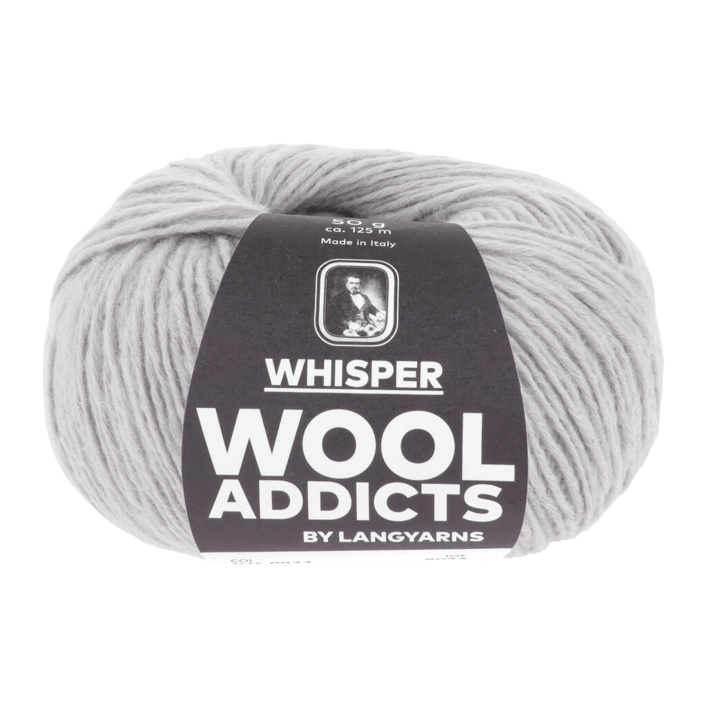Lang Yarns Luxury Yarns Grey LANG YARNS | WOOL ADDICTS | Whisper | Aran / Worsted | 1176