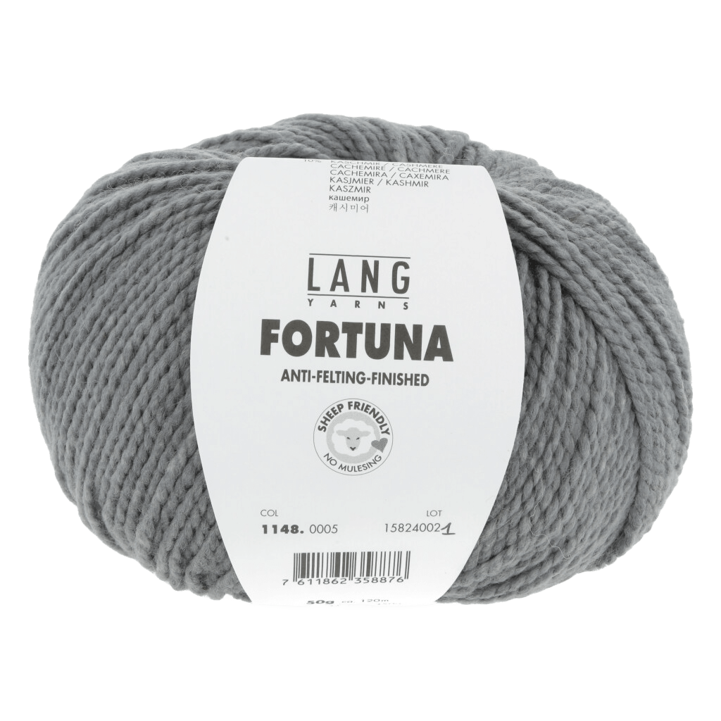 Lang Yarns Luxury Yarns Grey LANGYARNS | Fortuna | Worsted / Aran | 1148