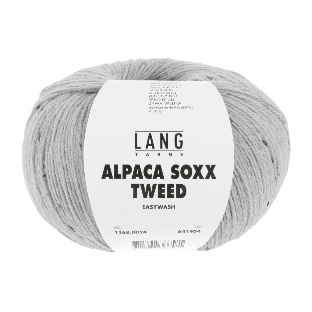 Lang Yarns Luxury Yarns Grey LANGYARNS | Sock Yarn | ALPACA SOXX TWEED | 1168
