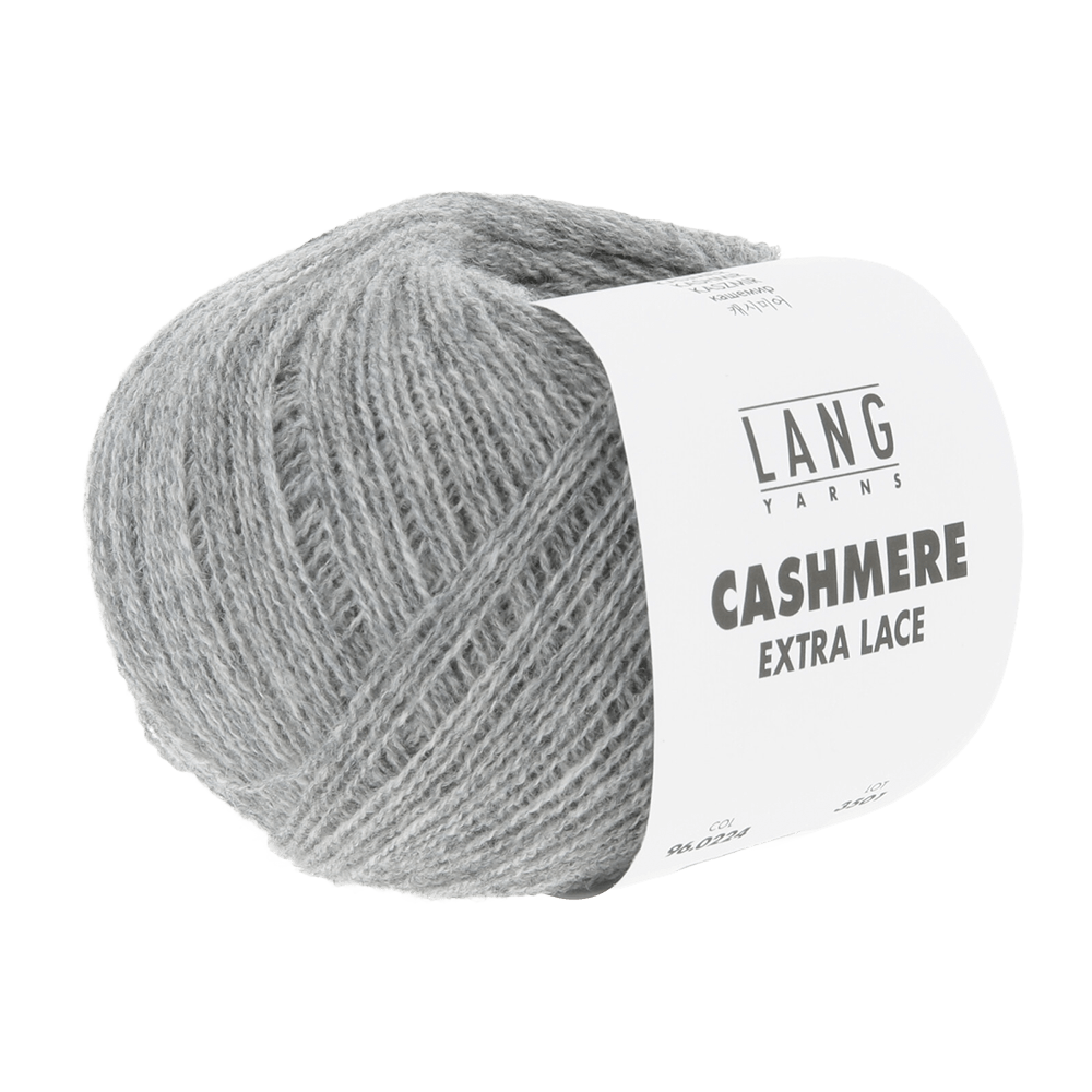 Lang Yarns Luxury Yarns Grey Mélange LANG YARNS | Cashmere Extra Lace | Sock / Baby | 96