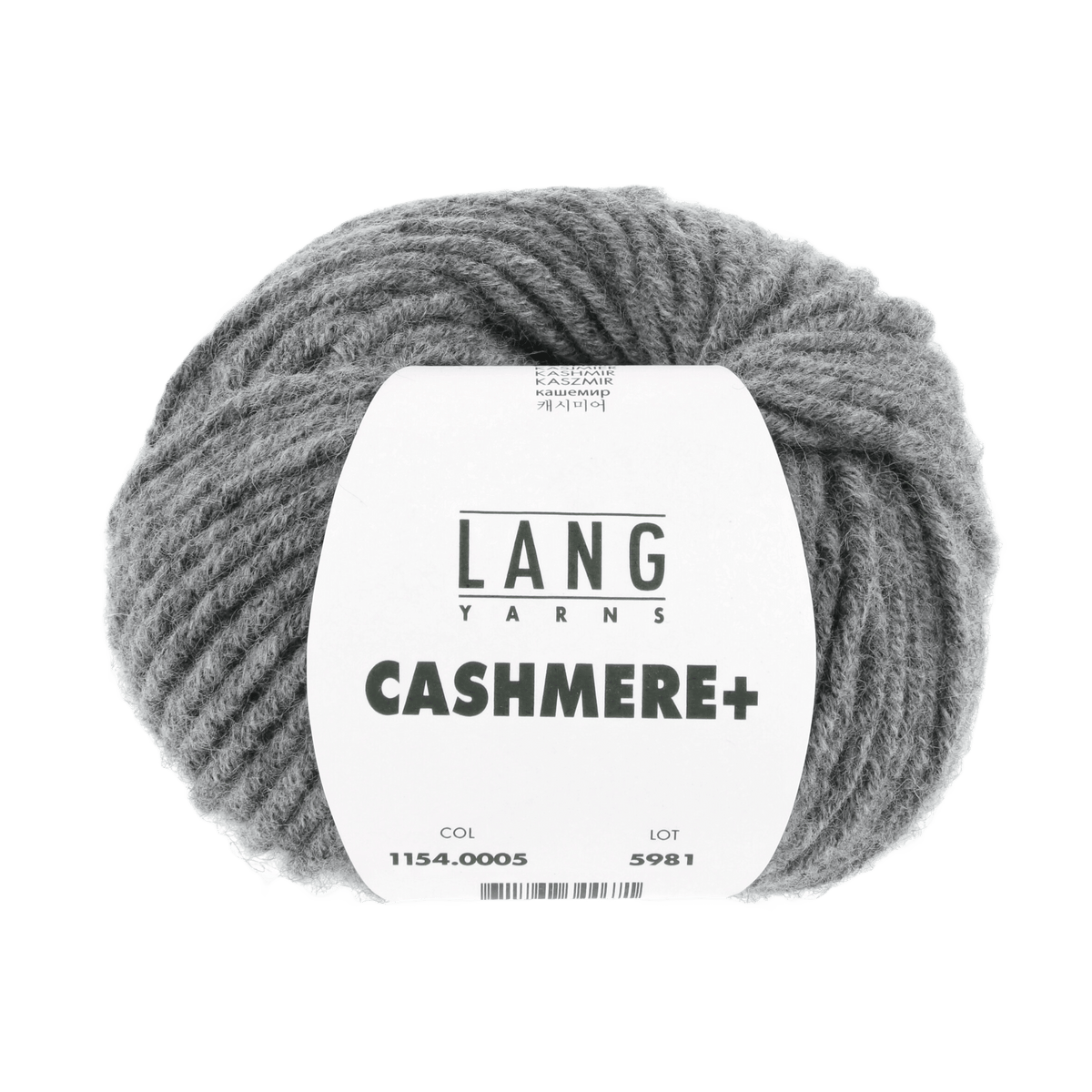 Lang Yarns Luxury Yarns Grey Mélange LANGYARNS | Cashmere + | Worsted | 1154