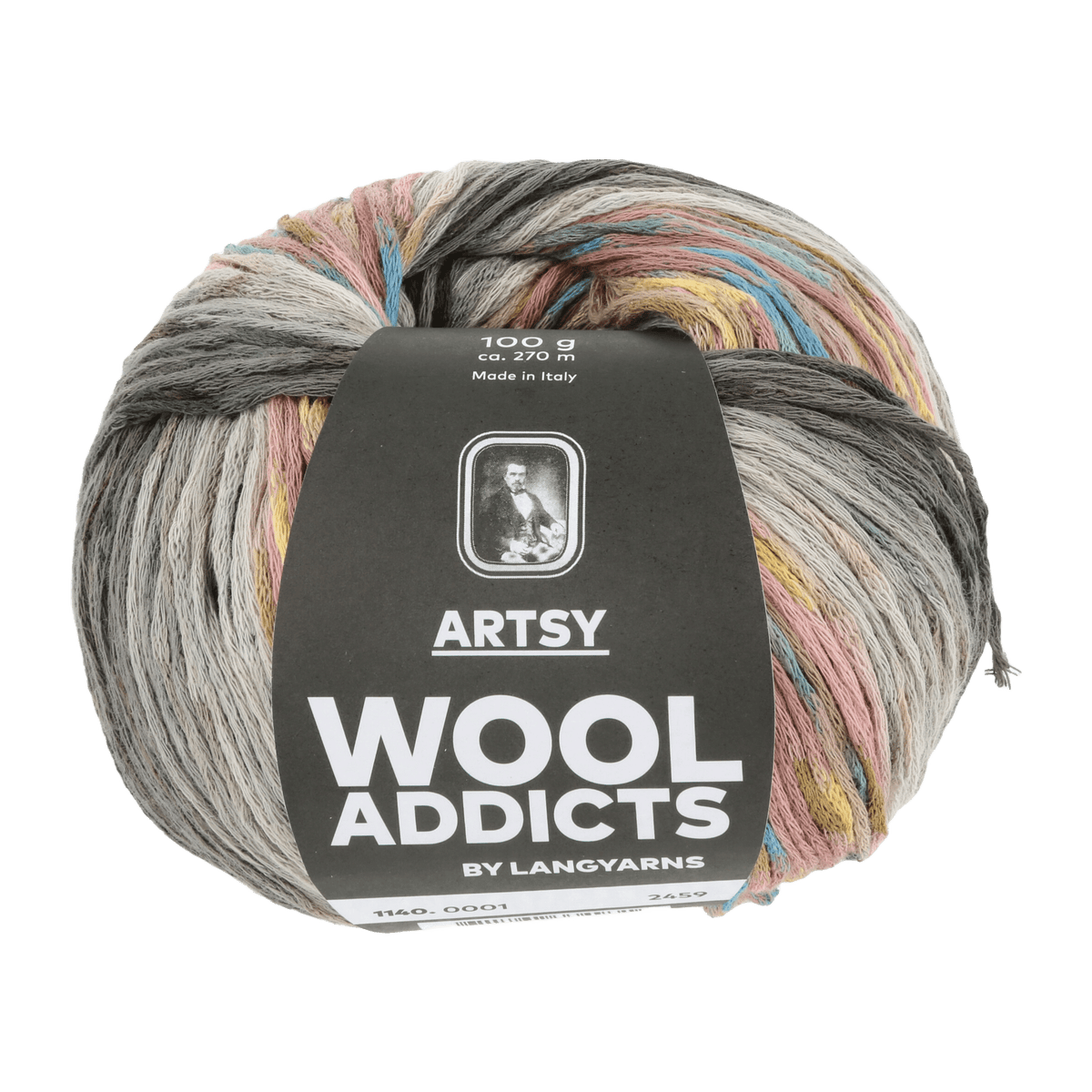 Lang Yarns Luxury Yarns Grey / Rose LANGYARNS | WOOL ADDICTS | Artsy | Worsted | 1140