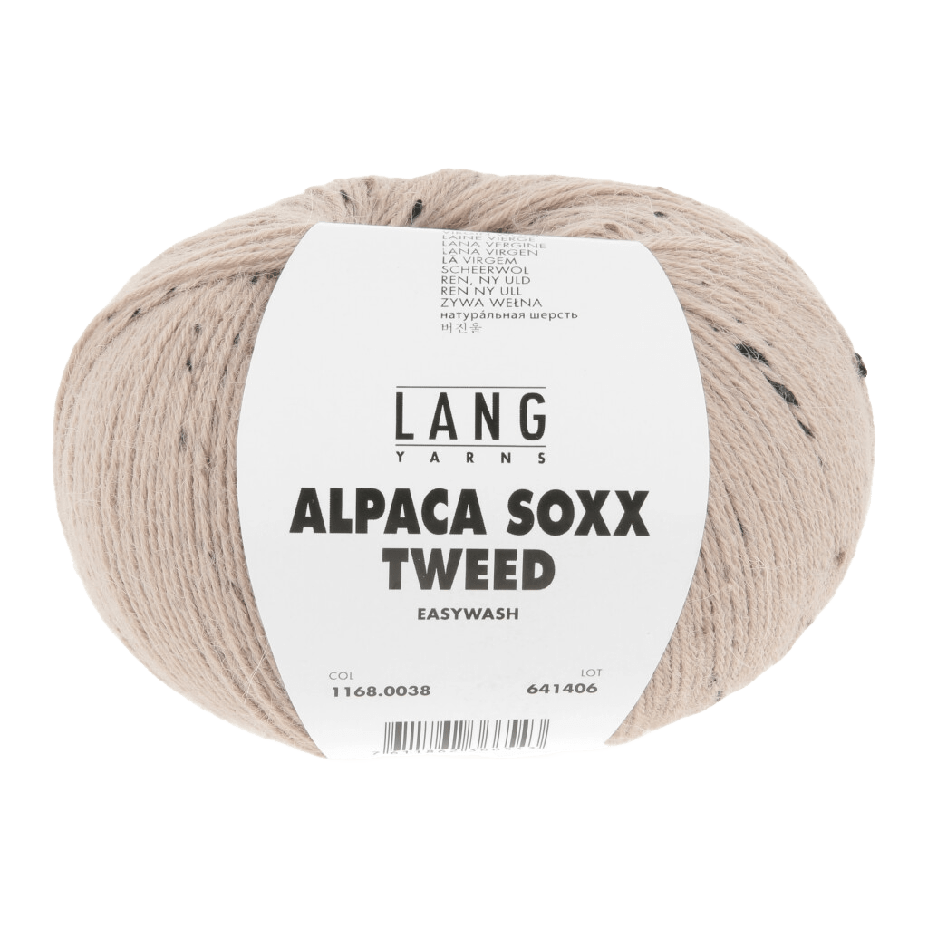 Lang Yarns Luxury Yarns Hazelnut LANGYARNS | Sock Yarn | ALPACA SOXX TWEED | 1168