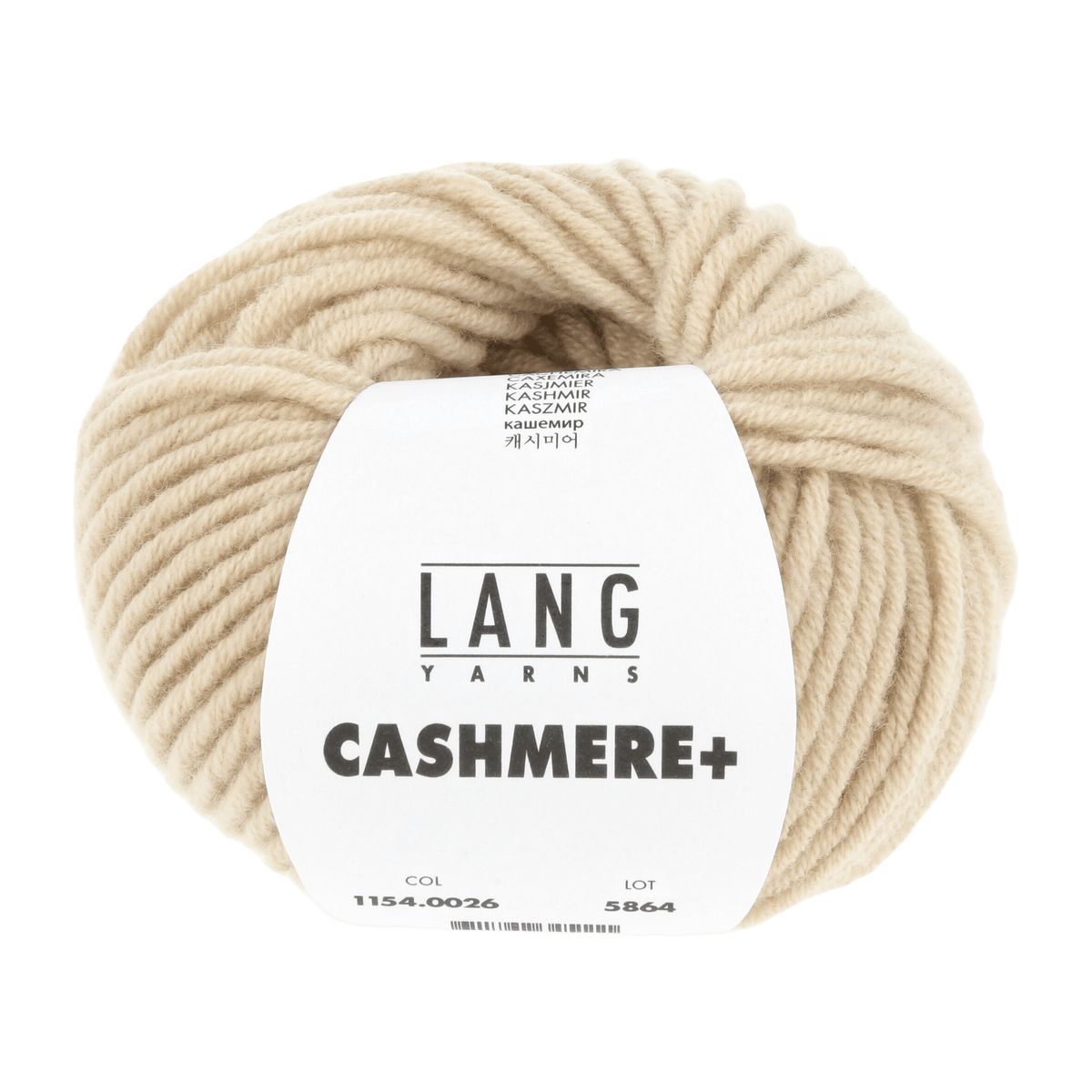 Lang Yarns Luxury Yarns Light Beige Mélange LANGYARNS | Cashmere + | Worsted | 1154