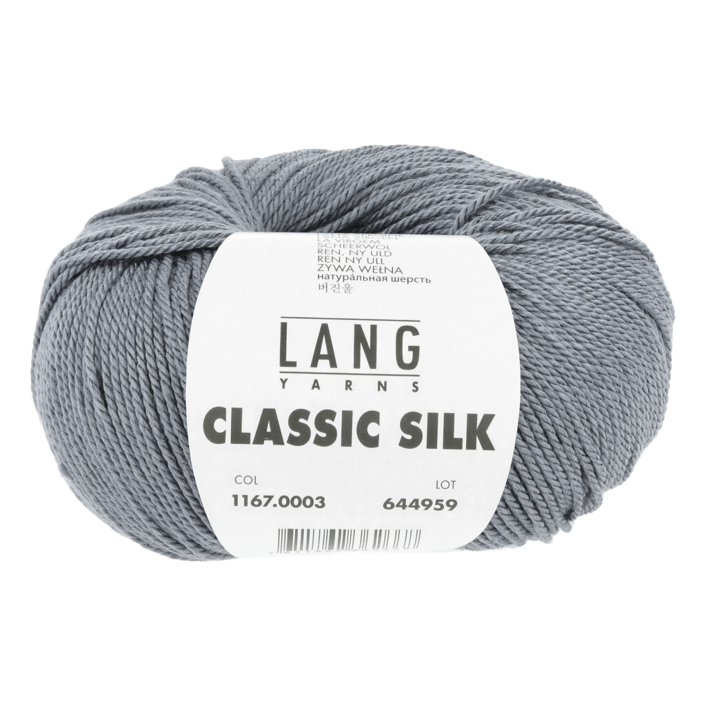 Lang Yarns Luxury Yarns Light Grey LANGYARNS | Classic Silk | Sport | 1167