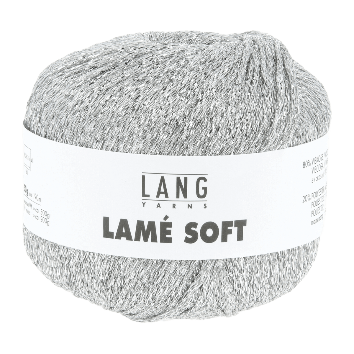 Lang Yarns Luxury Yarns Light Grey LANGYARNS | Lamé Soft | Sock / Baby | 56