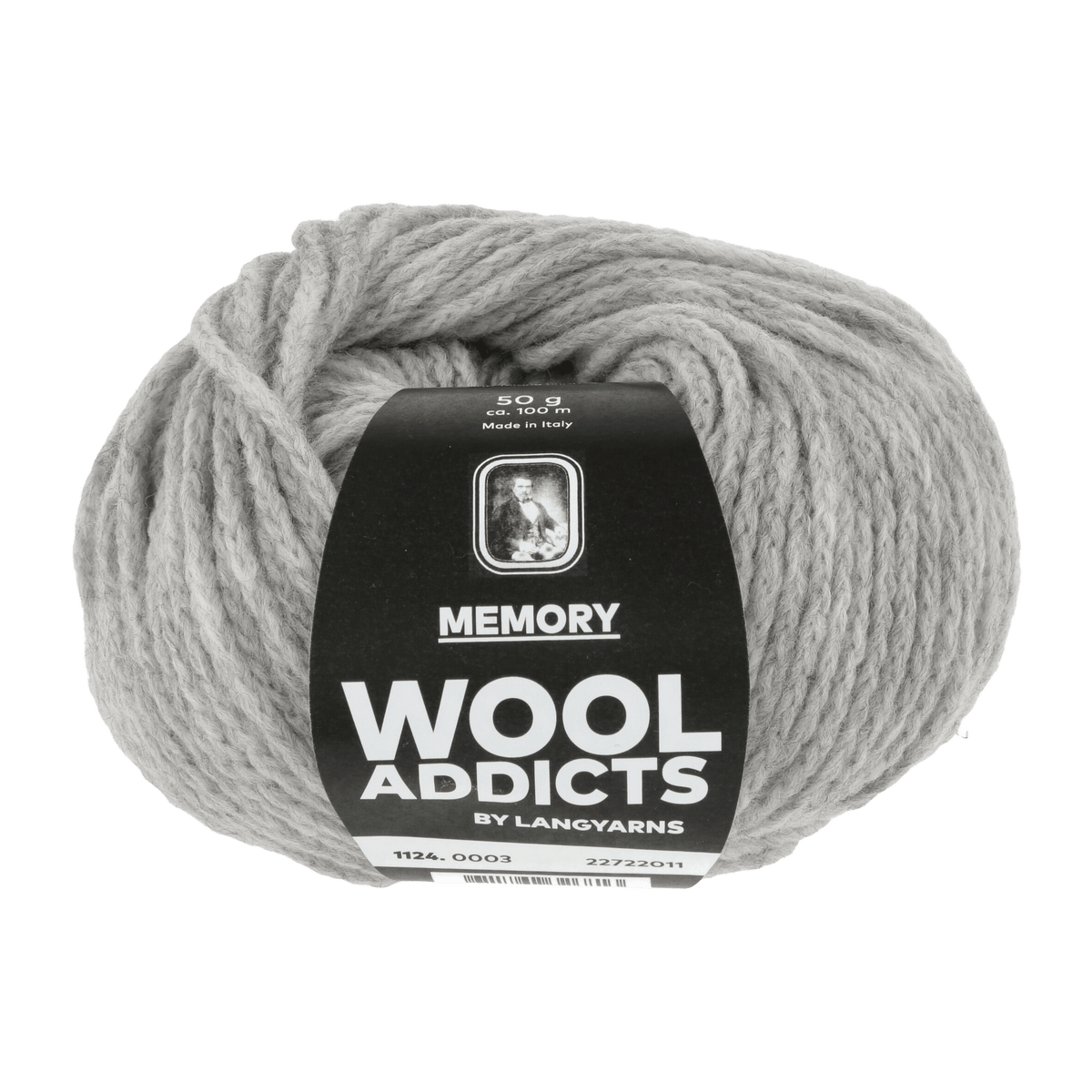 Lang Yarns Luxury Yarns Light Grey LANGYARNS | WOOL ADDICTS | Memory | Worsted | 1124
