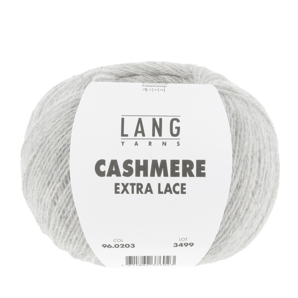 Lang Yarns Luxury Yarns Light Grey Mélange LANG YARNS | Cashmere Extra Lace | Sock / Baby | 96