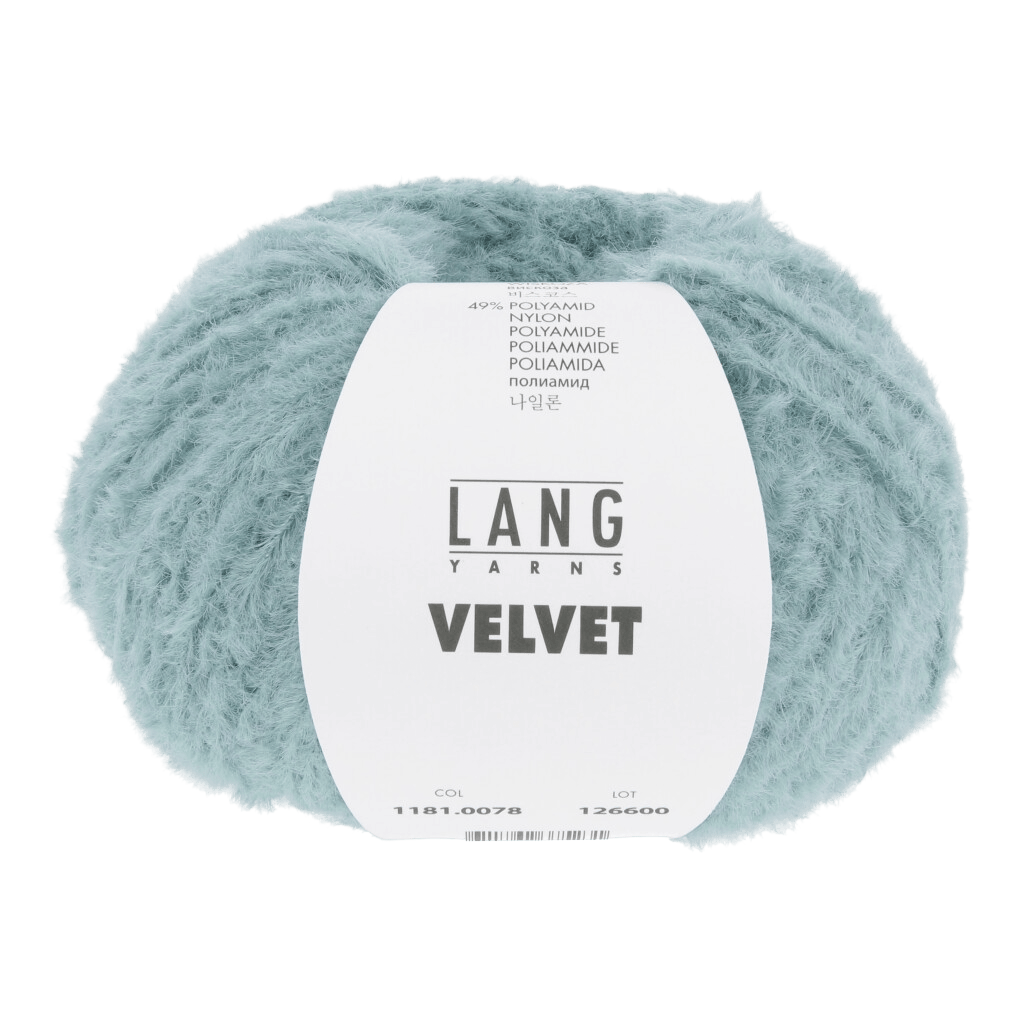 Lang Yarns Luxury Yarns Light Turquoise LANG YARNS | Velvet | DK | 1181