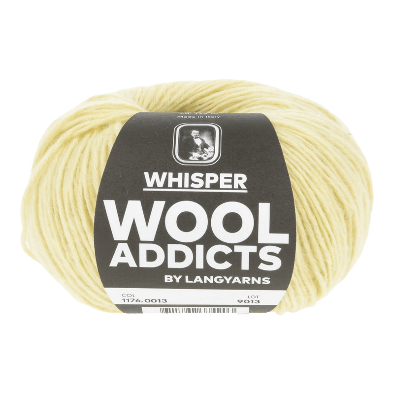 Lang Yarns Luxury Yarns Light Yellow LANG YARNS | WOOL ADDICTS | Whisper | Aran / Worsted | 1176