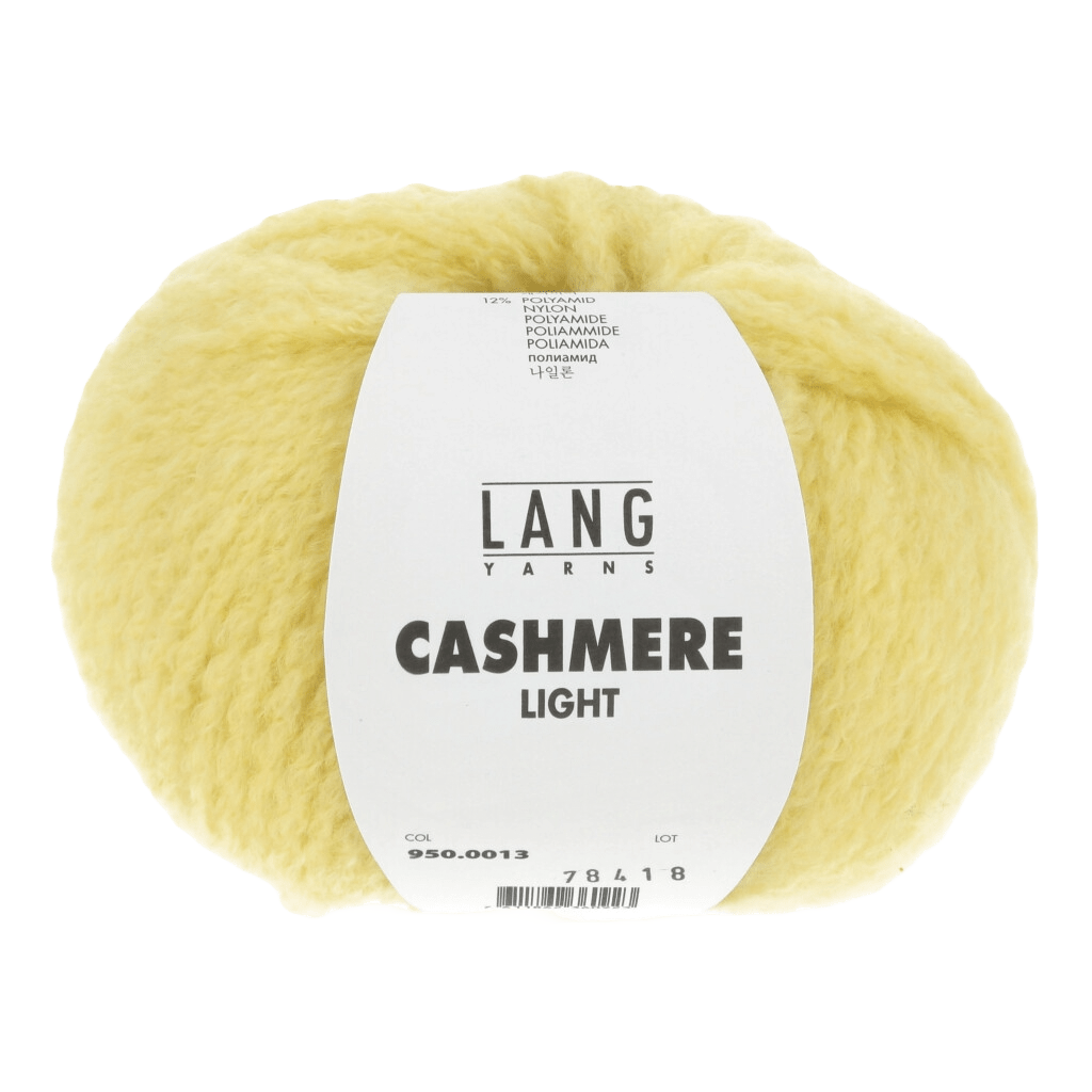 Lang Yarns Luxury Yarns Light Yellow LANGYARNS | Cashmere Light | Worsted / Aran | 950
