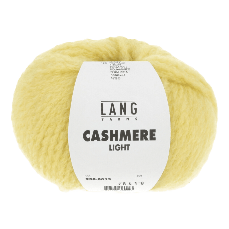 Lang Yarns Luxury Yarns Light Yellow LANGYARNS | Cashmere Light | Worsted / Aran | 950