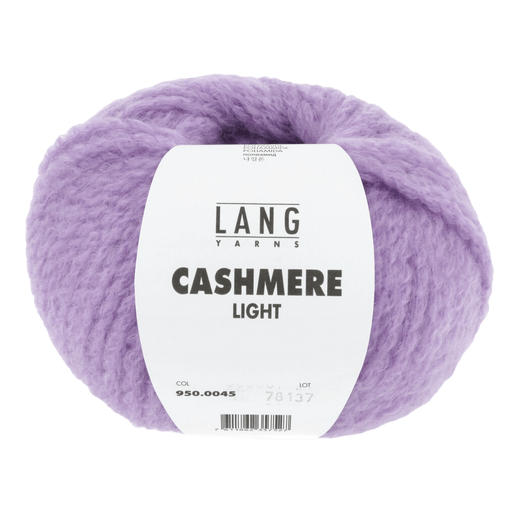 Lang Yarns Luxury Yarns Lilac LANGYARNS | Cashmere Light | Worsted / Aran | 950