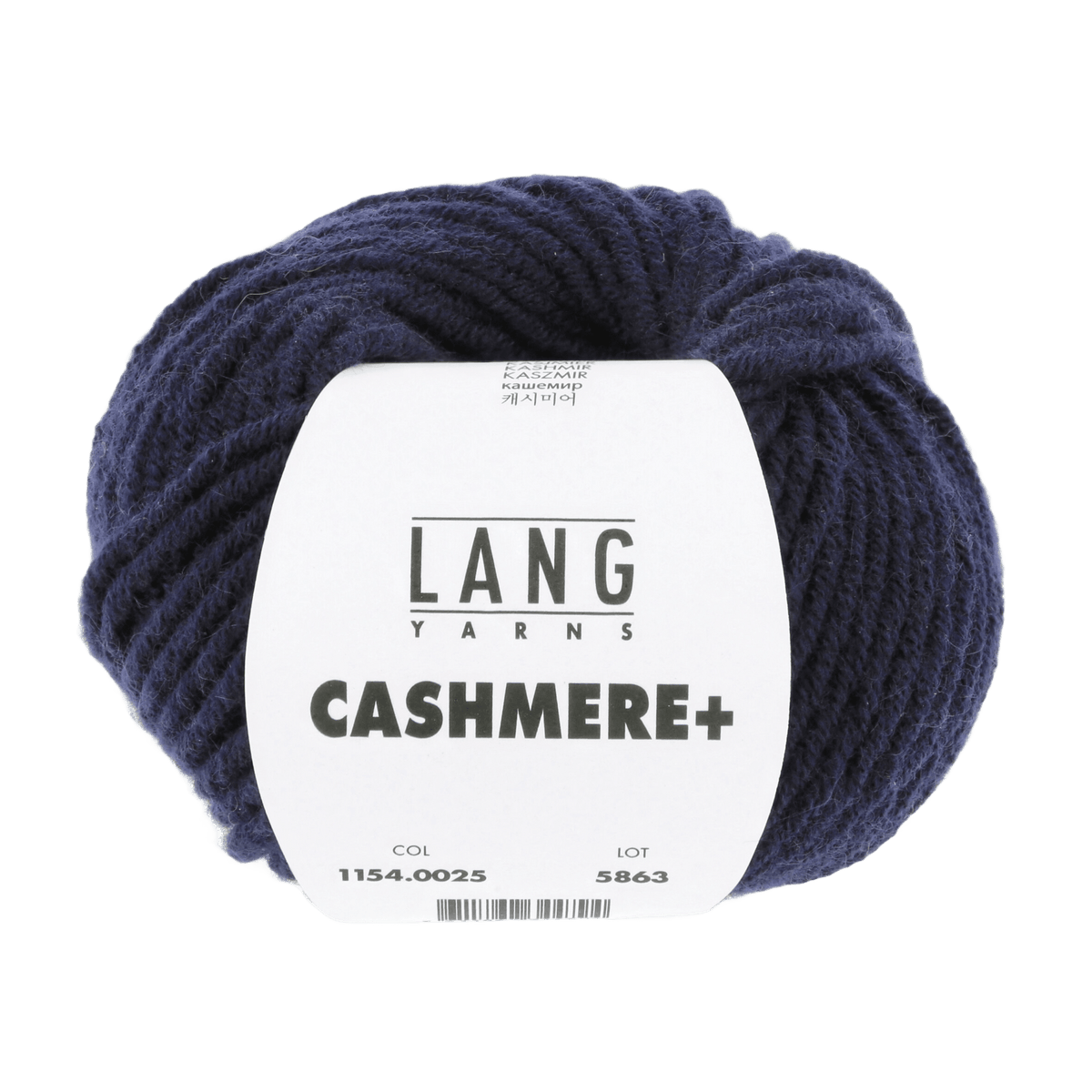 Lang Yarns Luxury Yarns Navy LANGYARNS | Cashmere + | Worsted | 1154