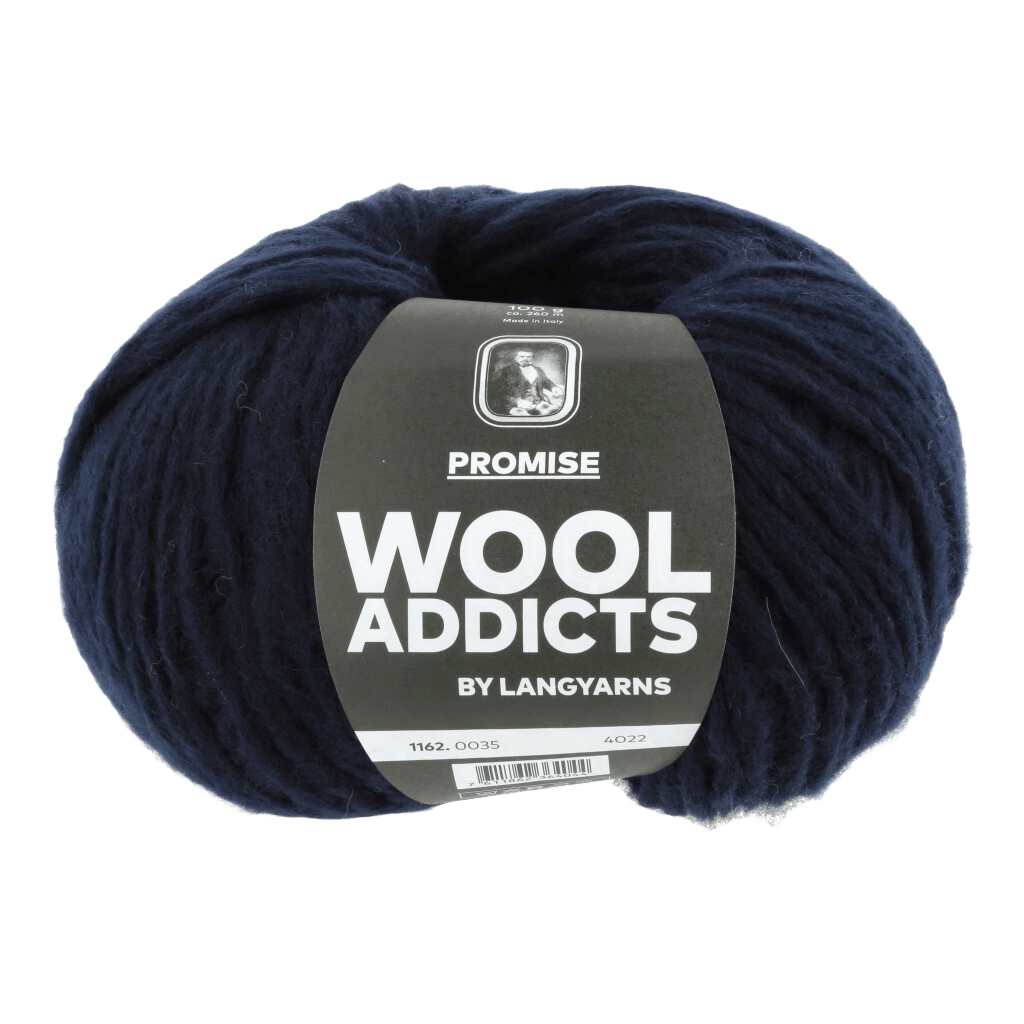 Lang Yarns Luxury Yarns Navy LANGYARNS | WOOLADDICTS | Promise | Chunky | 1162